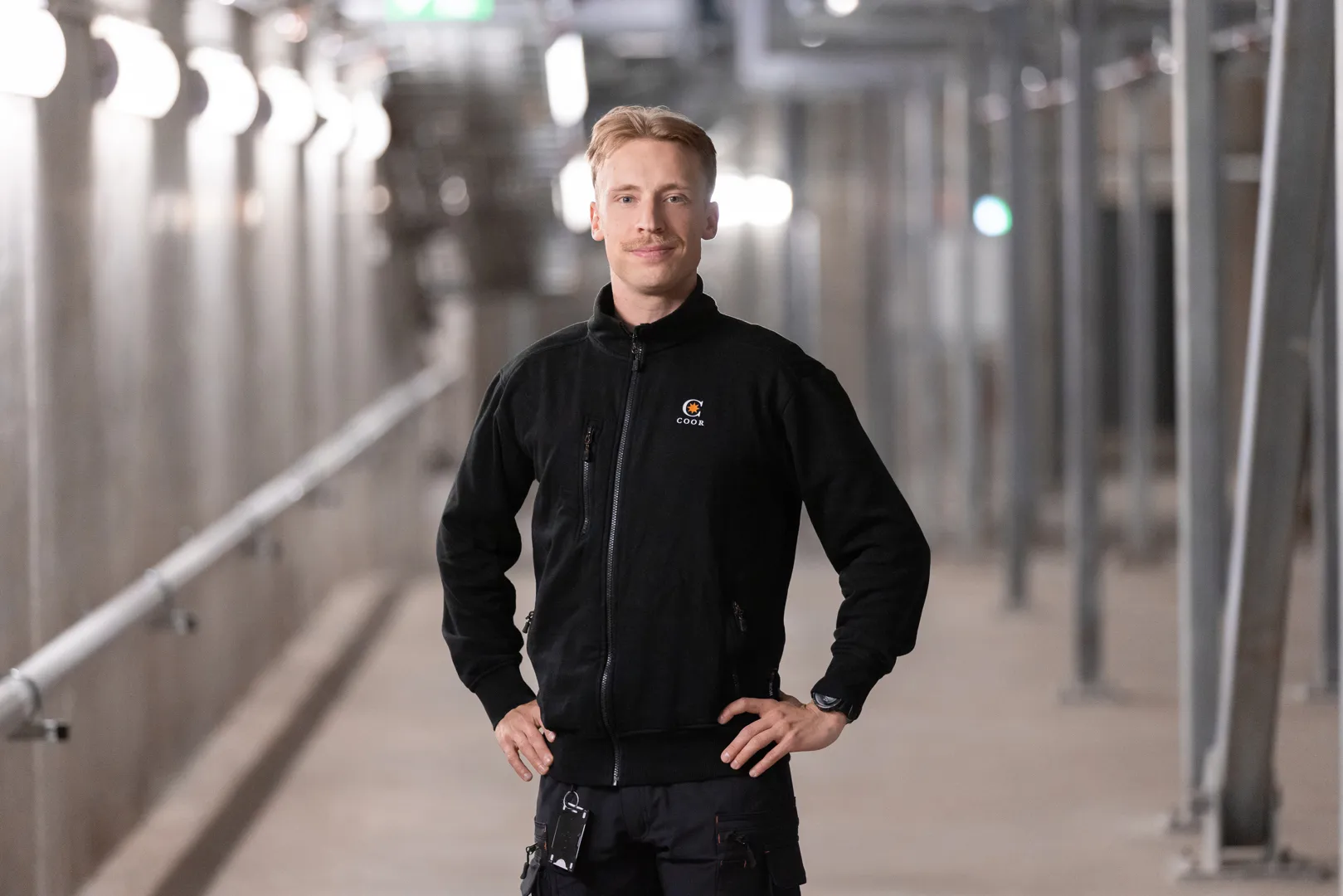 Property manager with drill in hand