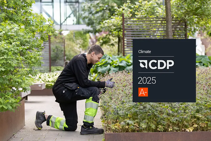 Coor nousi A-luokkaan CDP:n ilmastotekojen arvioinnissa 