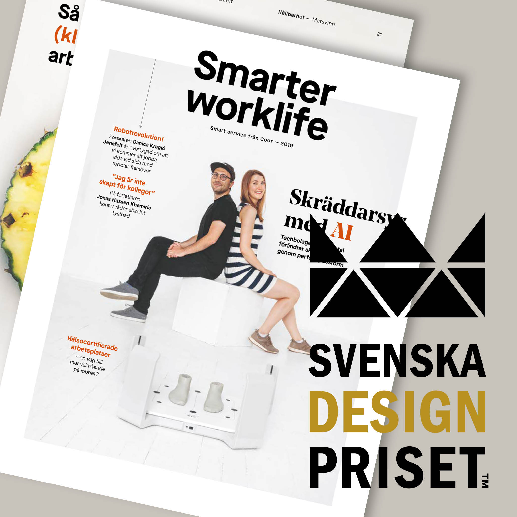 Coorin sidosryhmälehti Smarter Worklife on Svenska Designpriset 2019 -finalistien joukossa